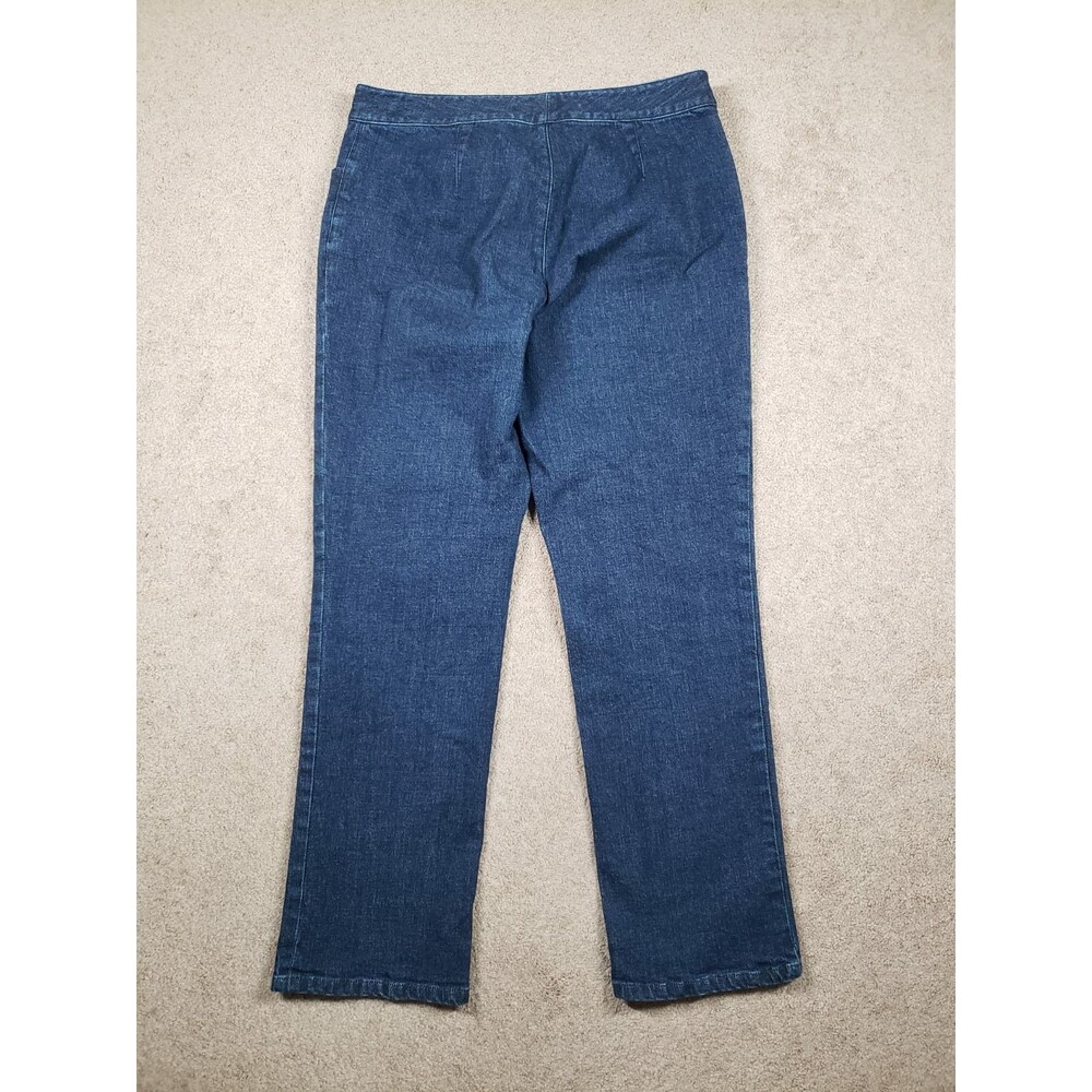 Ralph Lauren Vtg Women’s Blue Jeans Straight Waist Buckle Metallic Hardware 10 - Picture 2 of 12